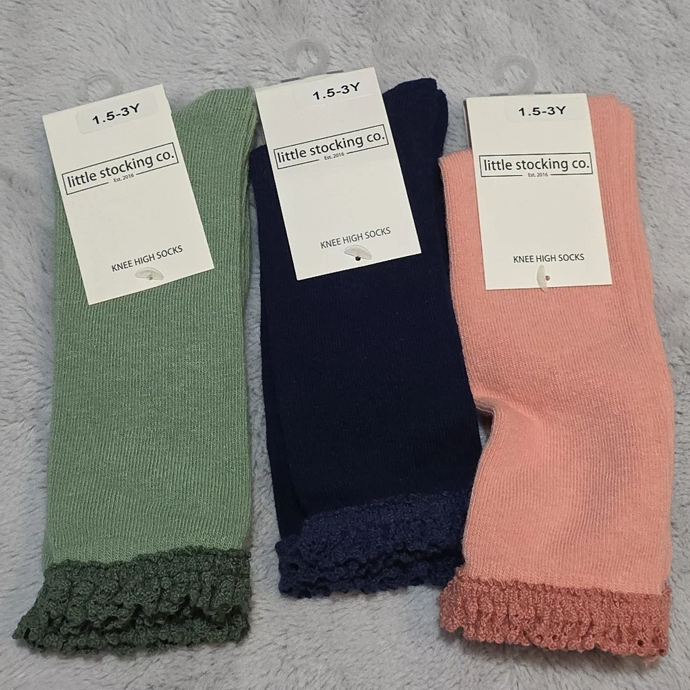 NWT little stocking co. knee high socks